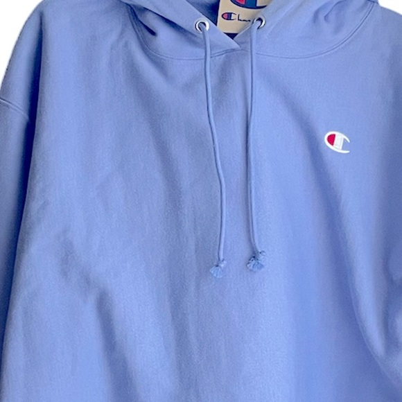 SOLD: Champion Cropped Lavender Hoodie - Picture 5 of 8